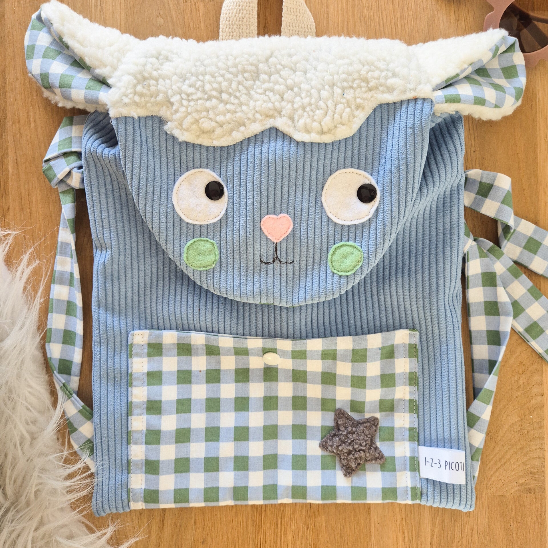 Sac à dos enfant maternelle mouton