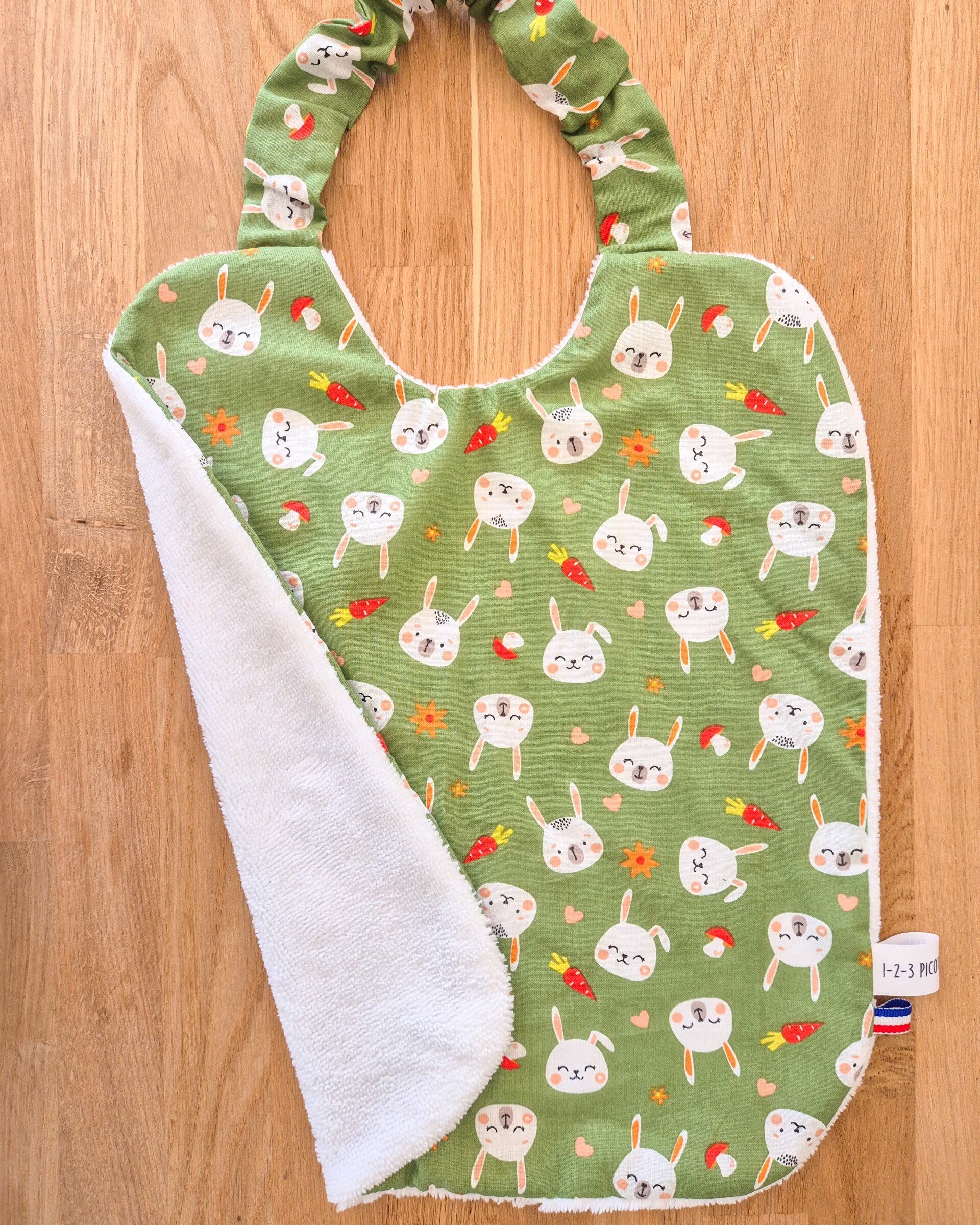 Grand bavoir élastiqué maternelle