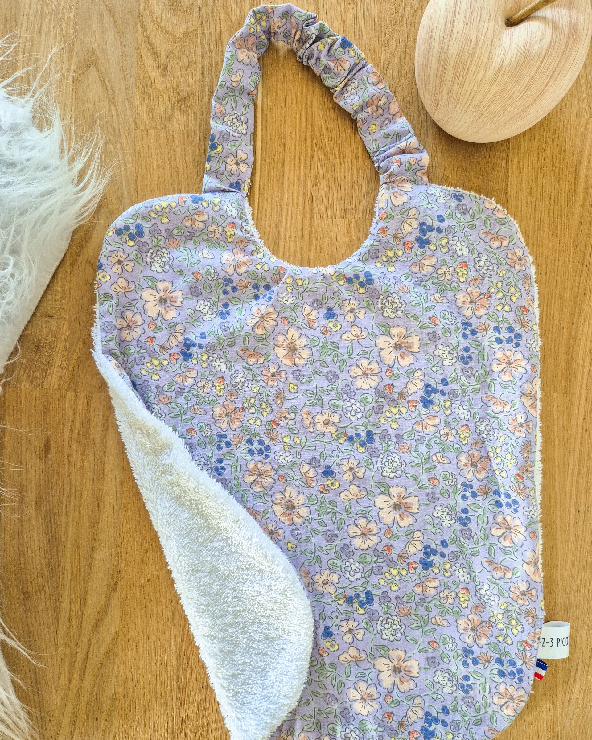 Grand bavoir élastiqué maternelle