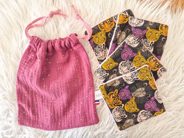 Pochon et ses lingettes