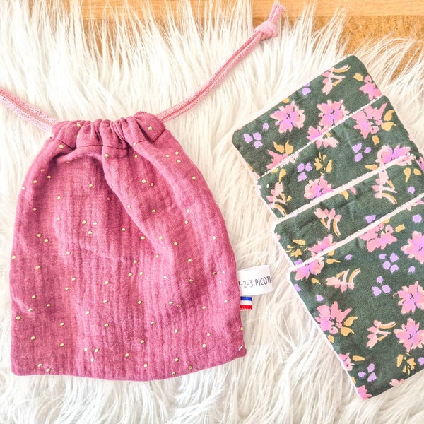 Lingettes démaquillantes en éponge bambou