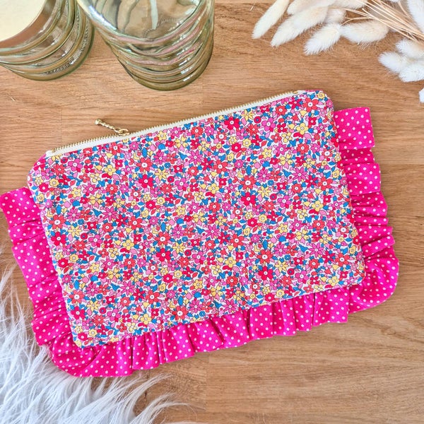Pochette à volant froufrou