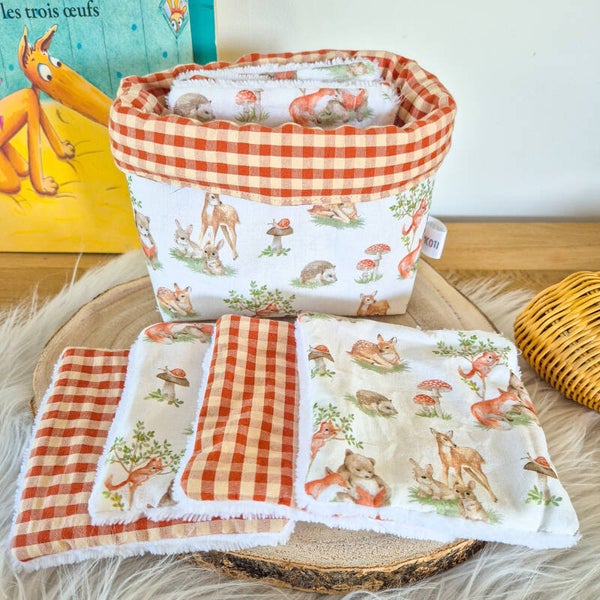 Lingettes  bébé et sa panière