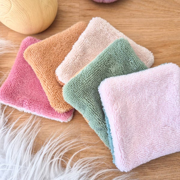Lingettes lavables démaquillantes en bambou