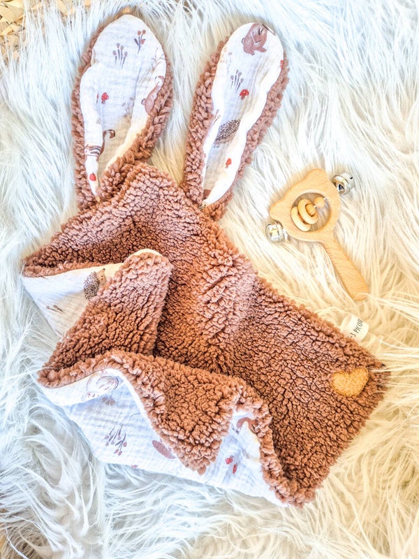 Doudou lapin vichy
