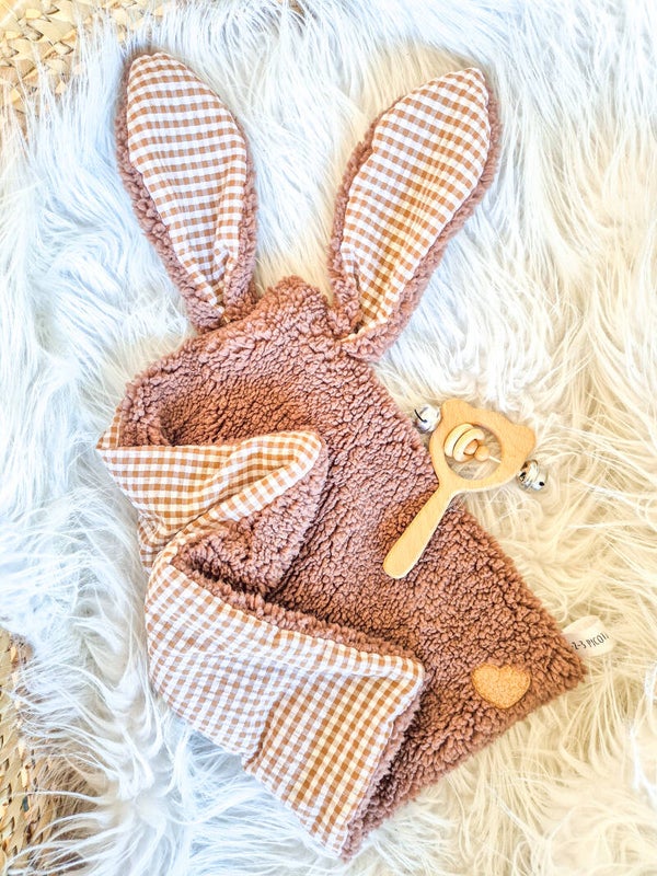 Doudou lapin vichy