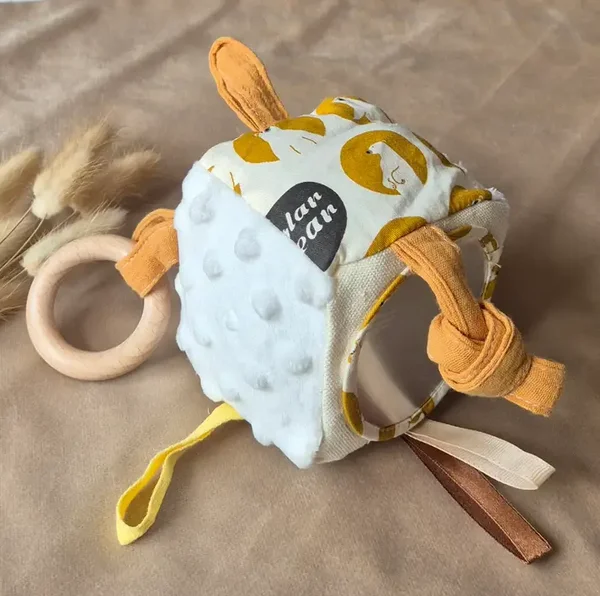 Schattige Zachte Pluche Activiteitenkubus voor Baby's