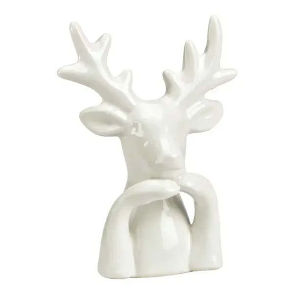 Hert van keramiek, wit, klein