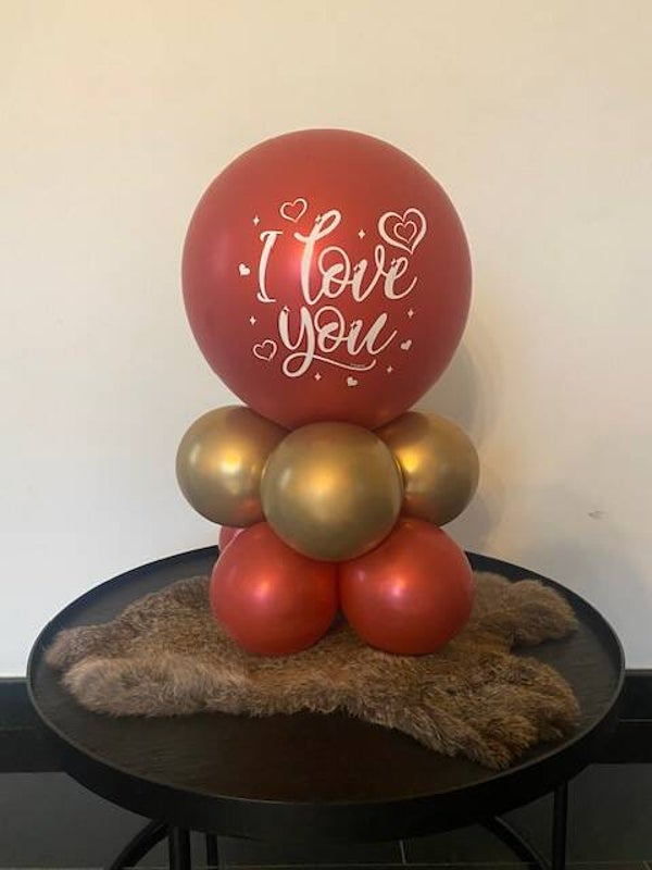 Tafelmodel klein I love you rood