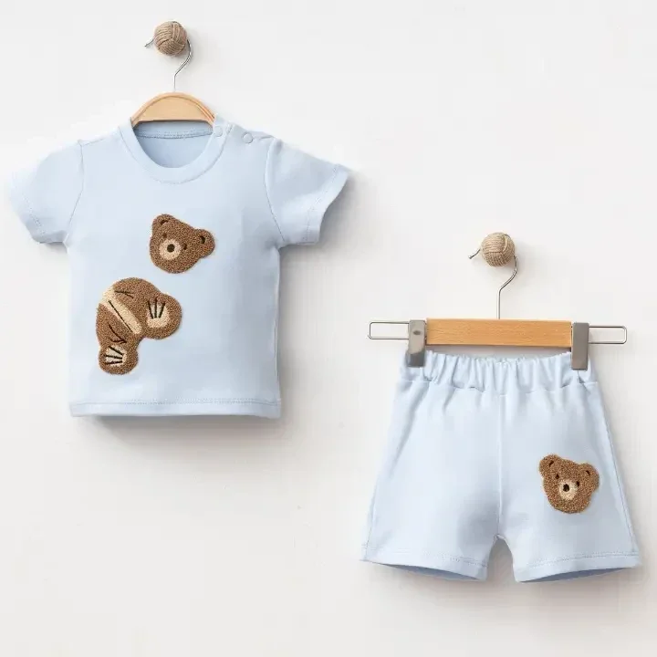 Setje lichtblauw Beer