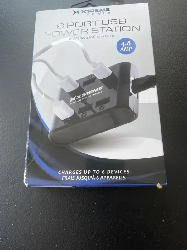 EXTREME POWER 6 PORT USB POWER STATION 4.8 AMP. A1