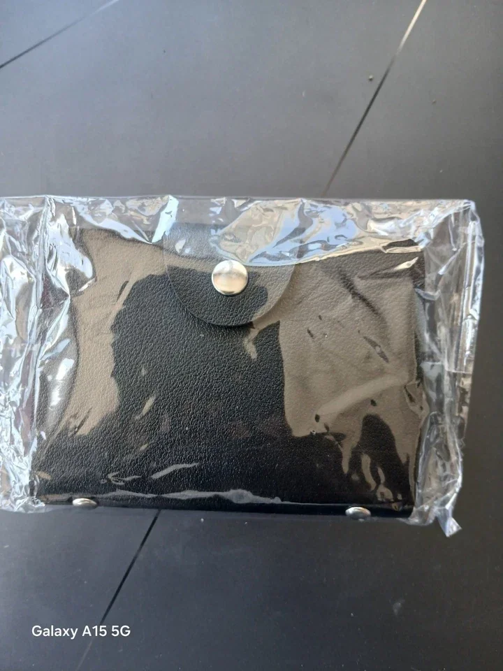 Men Genuine faux leather RFID Blocking wallet