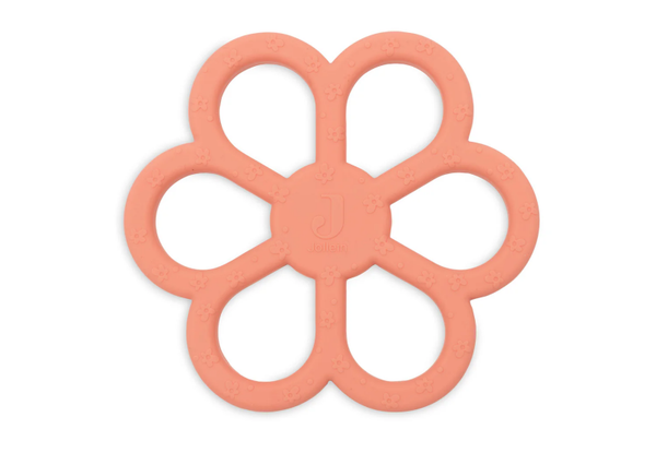 Bijtring Siliconen - Flower Coral Rose