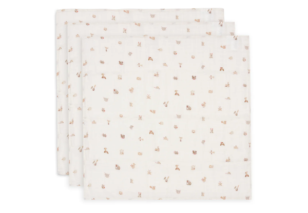 Hydrofiele doek - Animal Friends small 70x70cm (3pack)