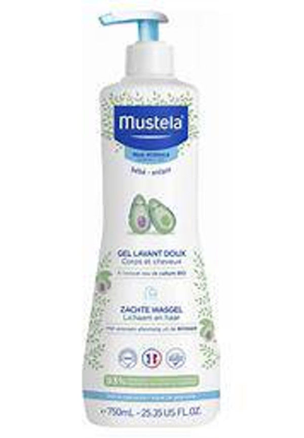 Mustela - Zachte Reinigingsgel Lichaam En Haar Normale Huid Pompfles 750ml