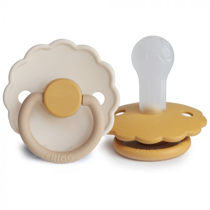 Siliconen spenen Daisy – Chamomile / Honey Gold T1
