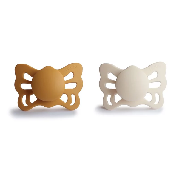 Siliconen spenen Butterfly – Honey Gold / Cream T1