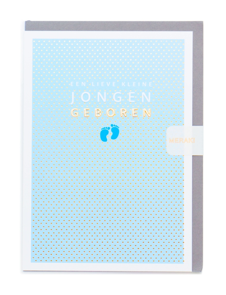 Wenskaart - Een lieve kleine jongen geboren