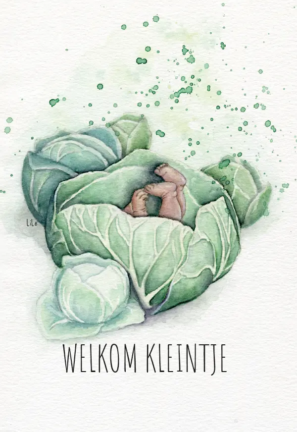 Wenskaart - Welkom kleintje
