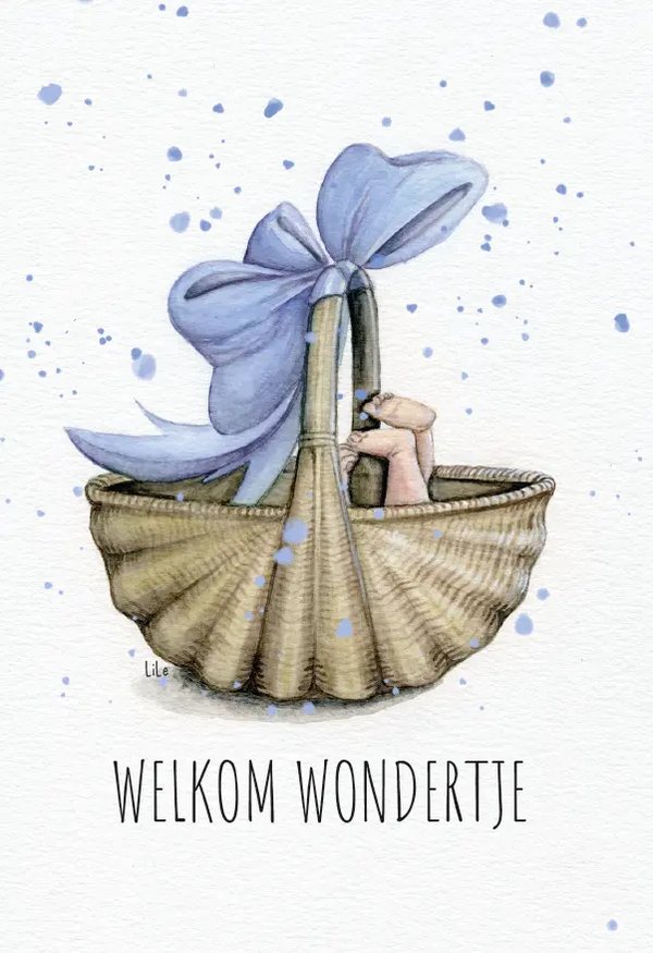 Wenskaart - Welkom wondertje
