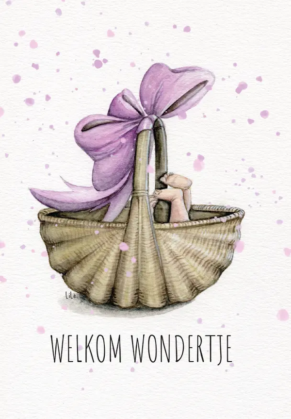 Wenskaart - Welkom wondertje