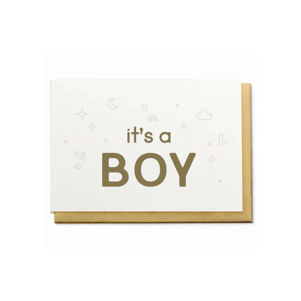 Wenskaart - It's a boy