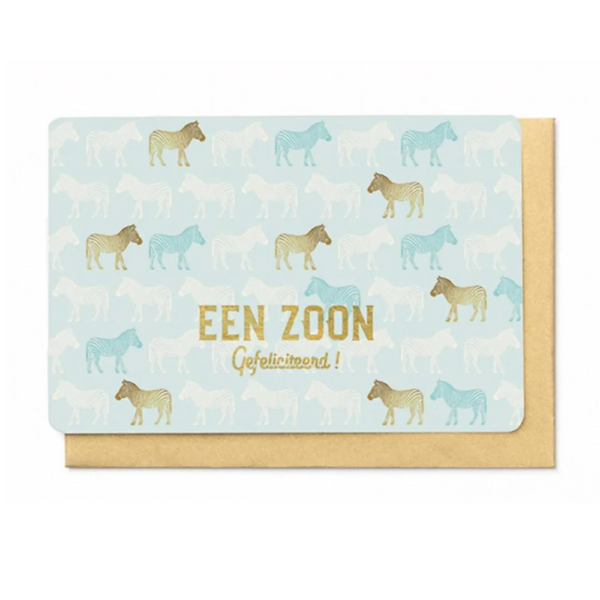 Wenskaart - Een zoon gefeliciteerd