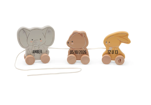 Houten Jollies op wielen - Gepersonaliseerd