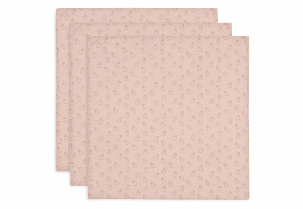 Hydrofiele Doek - 70x70cm Miffy Silhouettes WildRose (3pack)