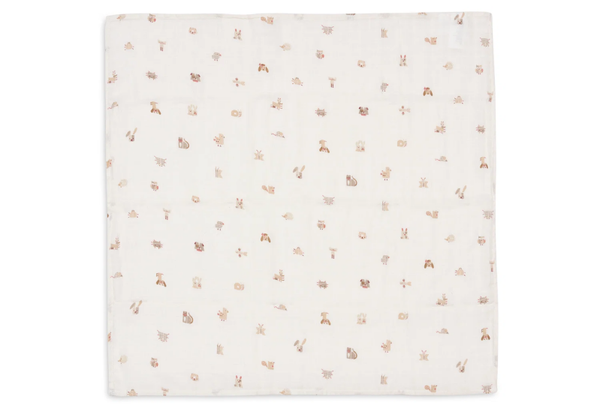 Hydrofiele doek - Animal Friends small 70x70cm