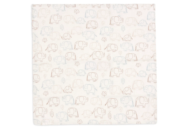 Hydrofiele doek - Elephant Tales small 70x70cm