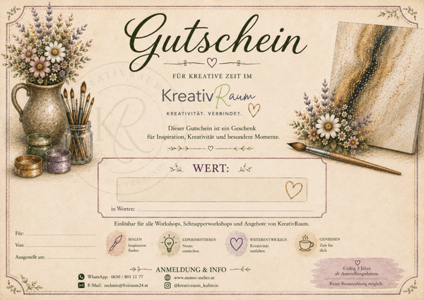 Gutschein - Wert bitte in der Auswahl wählen
