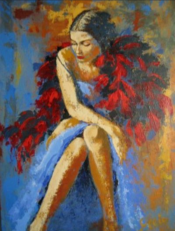 After_the_show acryl schilderij