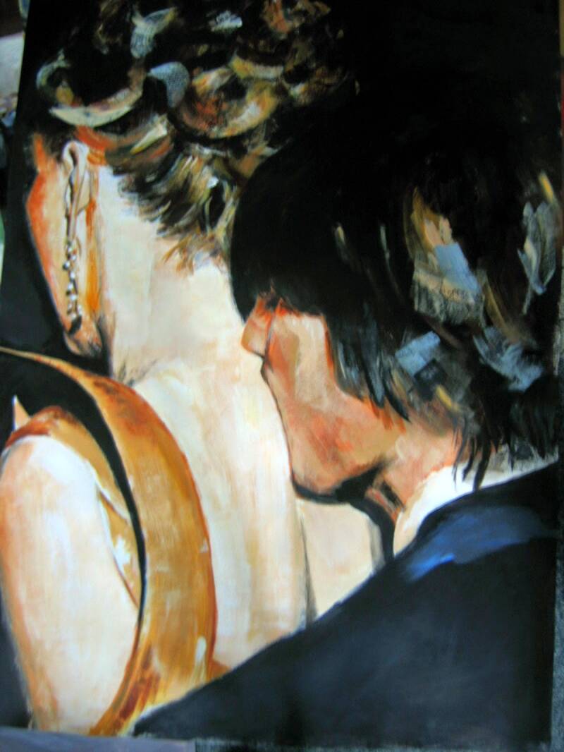 Schilderij Nicole & Tom