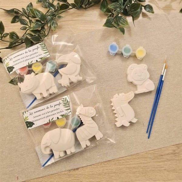 Kit à peindre pour enfant Les animaux de la jungle