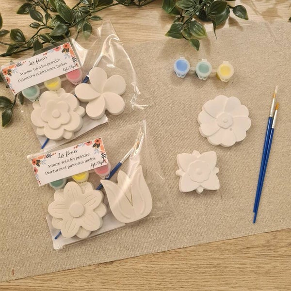 Kit à peindre pour enfant Les fleurs