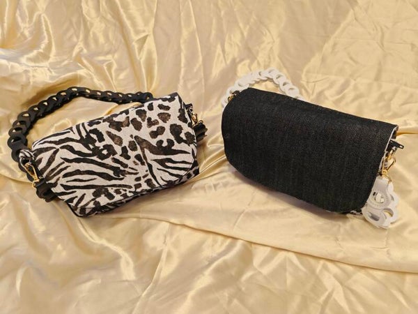Borsa a Tracolla Stylist Urban Animalier in Cotone Rinforzato