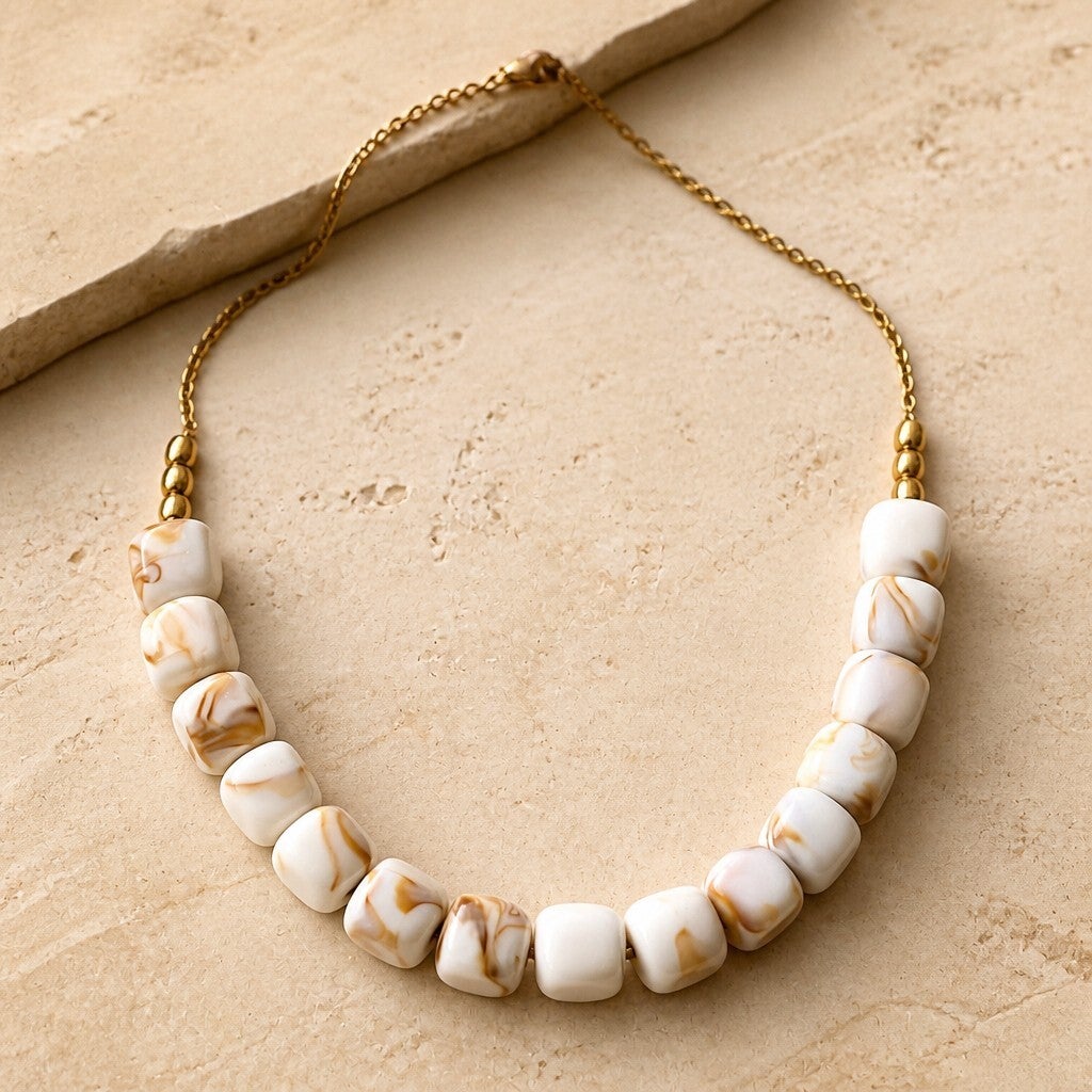 blanc marbré