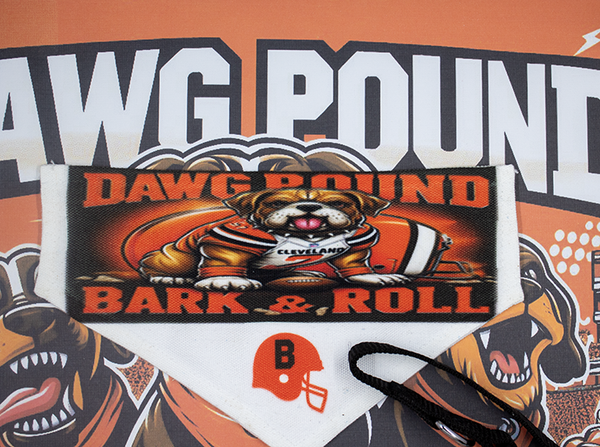 Cleveland Football Dog Scarf