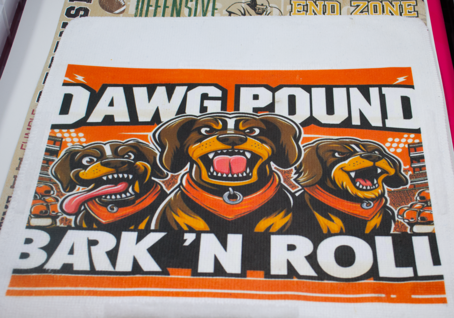 CLE Football wash cloth.
