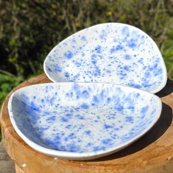 Organische schaaltjes SET Blue Splat