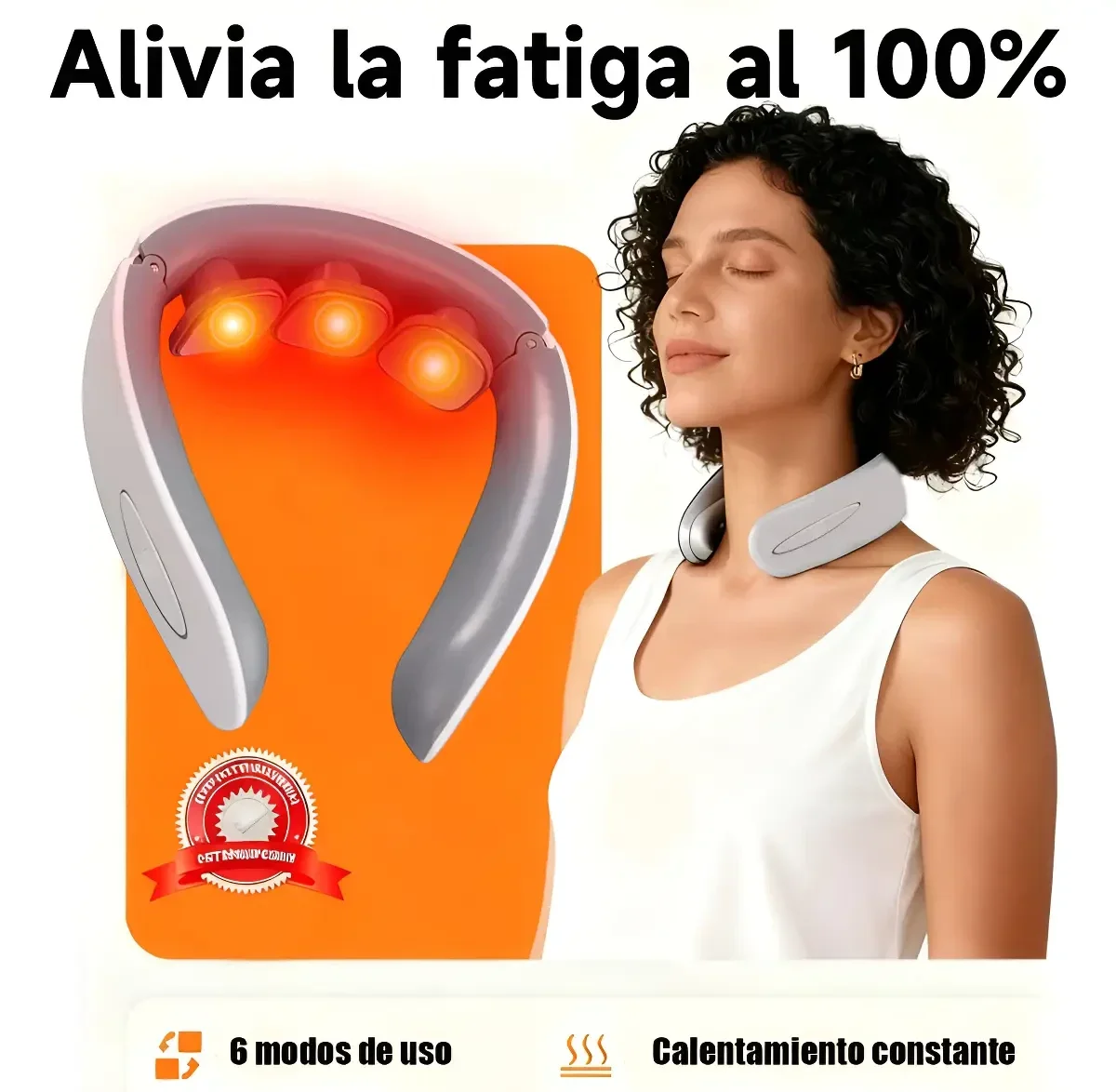 Masajeador Cervical Cuello - Calor Constante 42°c, Relajación