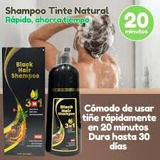 2 X 1 Shampoo 3 en 1 con extractos naturales para pintar el cabello, 500ml