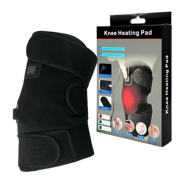 Rodillera terapéutica con terapia térmica de diferentes intensidades y carga usb / knee heating pad