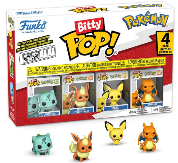 Funko 81134 - Bitty POP - Pokémon - Serie 3 - 4er Pack