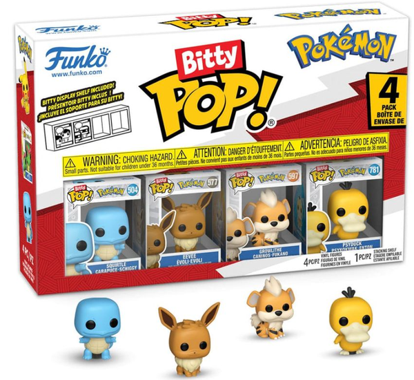Funko 81135 - Bitty POP - Pokémon - Serie 4 - 4er Pack