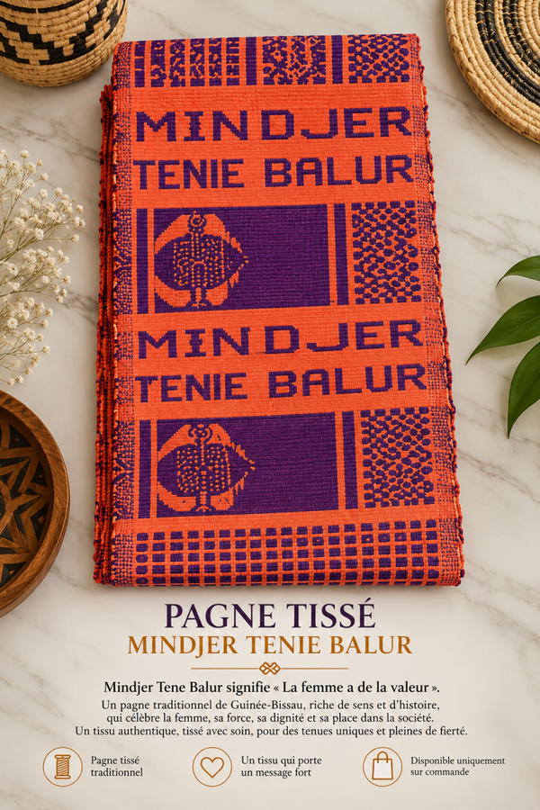 Pagne tissé « Mindjer Tene Balur » ❤️