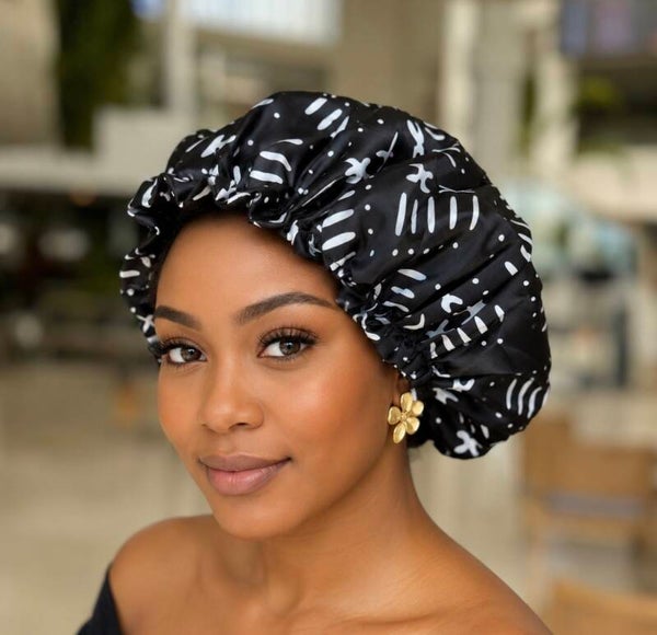 Bonnet satin prenium noir