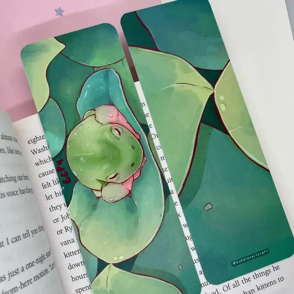 Marque-page Grenouille endormie