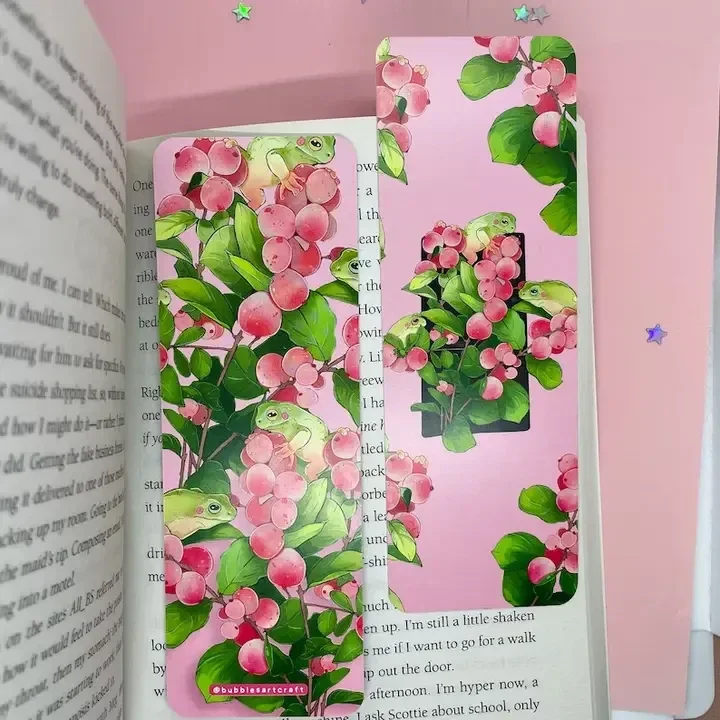 Marque-page Grenouilles Snowberries